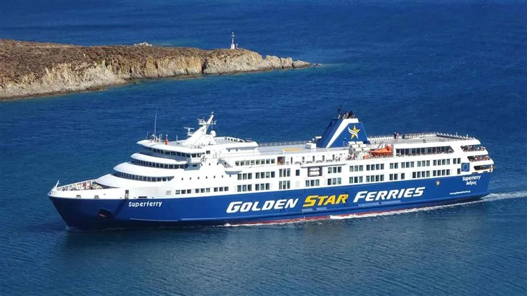 SuperFerry of Golden Star Ferries at Rafina